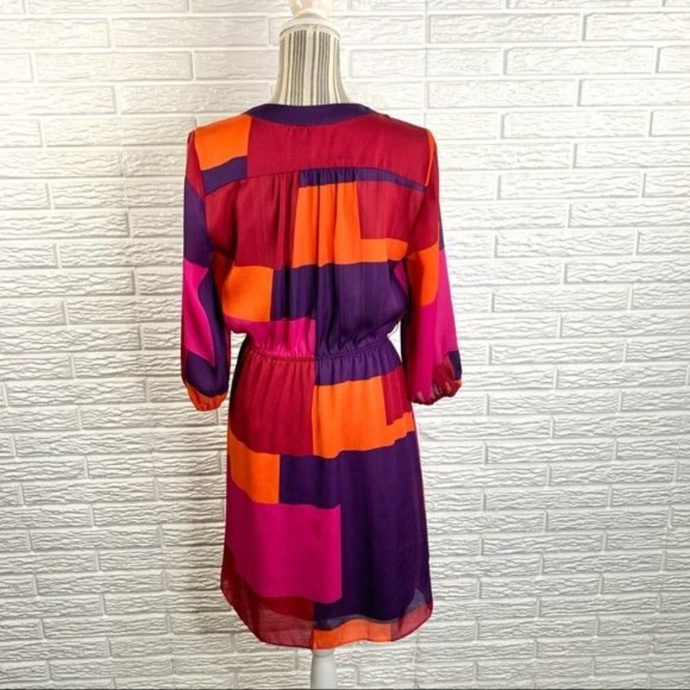 Max And Cleo Multicolored Color Block Midi Dress … - image 6